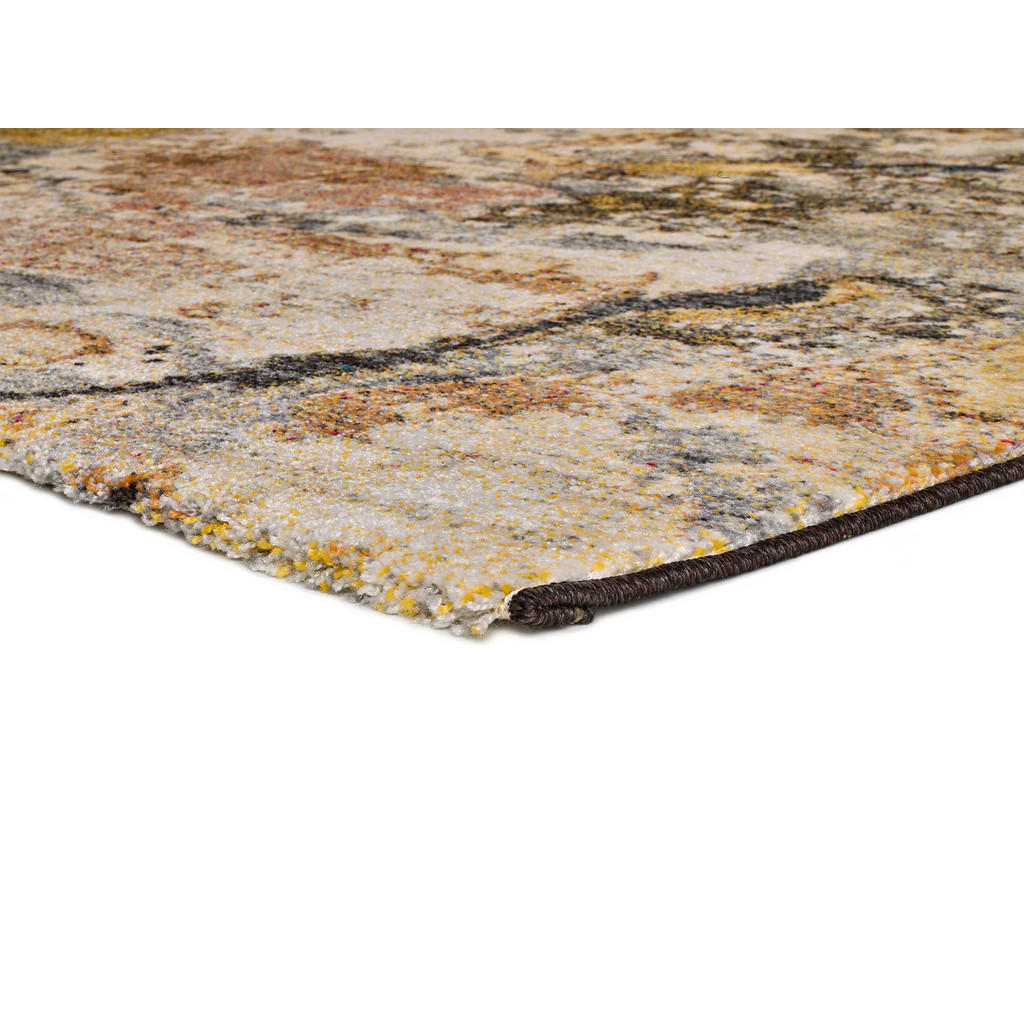 Thumbnail - Atticgo Webteppich, Mehrfarbig, Creme, Taupe, Gelb, Textil, Abstrakt, Rechteckig, 160x230 cm, Oeko-Tex® Standard 100, in...