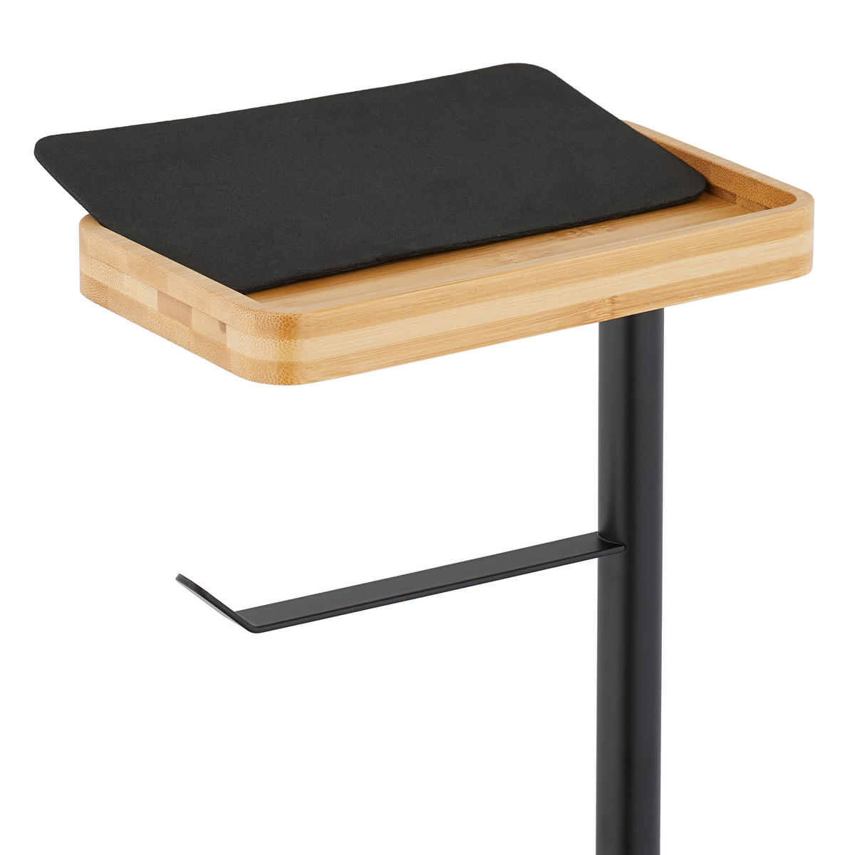 TOILETTENPAPIERHALTER - Schwarz, Holz/Kunststoff (21/66.5/17cm) - Relaxdays