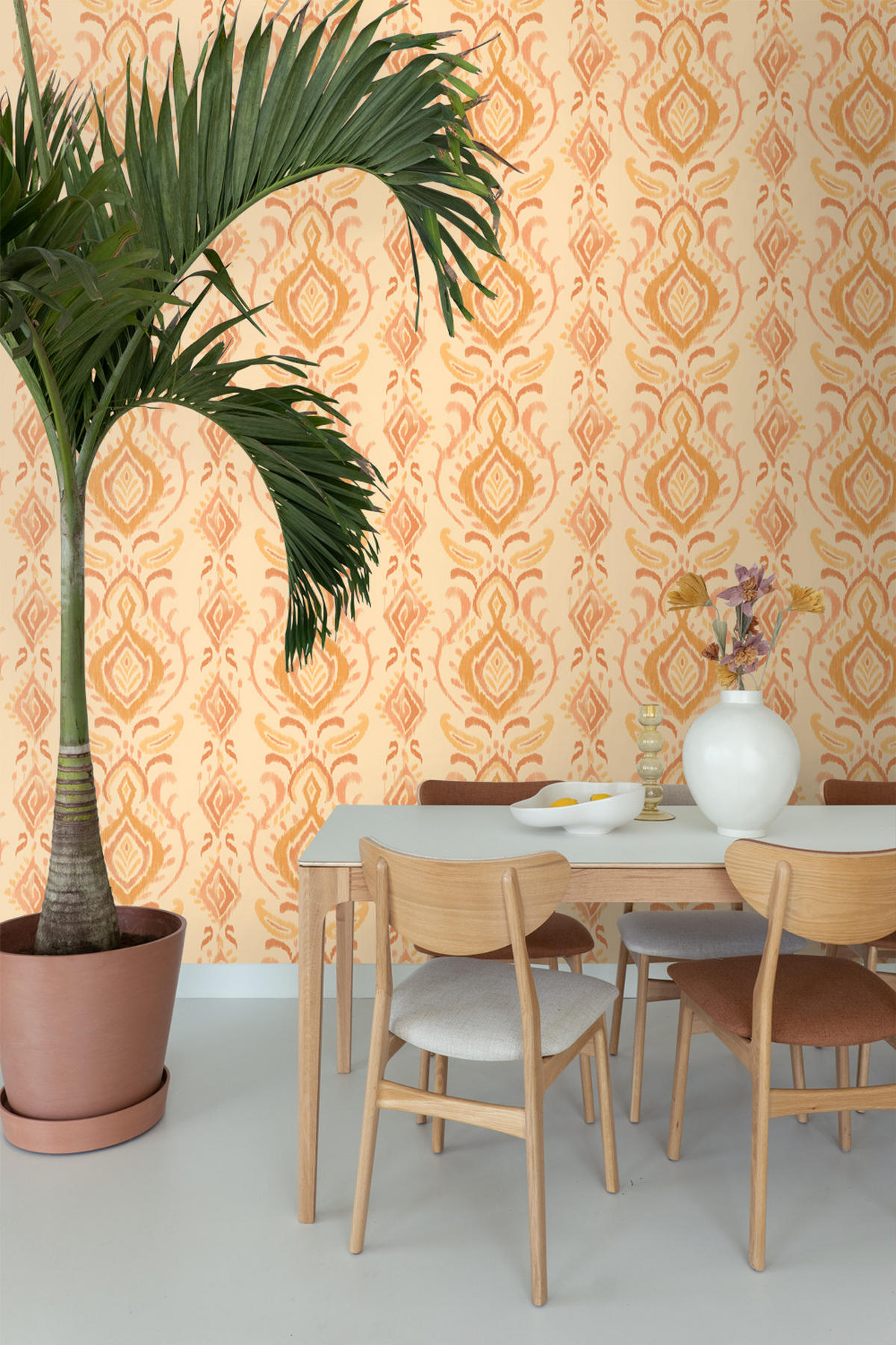 TAPETE Ornamente 50 x 900 cm - Gelb, Papier (50/900cm) - ESTAhome