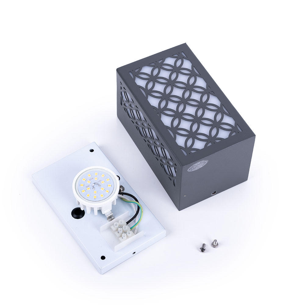 LED AUSSENLEUCHTE Aluminium Anthrazit - Anthrazit, Metall (9/8.5/15cm) - Wofi