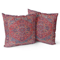 KISSENBEZÜGE 2-teiliges Set 50 x 50 cm Koralle Antik-Design - Multicolor, Textil (50/50cm)