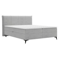 BOXBETT Eco - Hellgrau/Schwarz, Holz/Holzwerkstoff (180/200cm) - MIRJAN24
