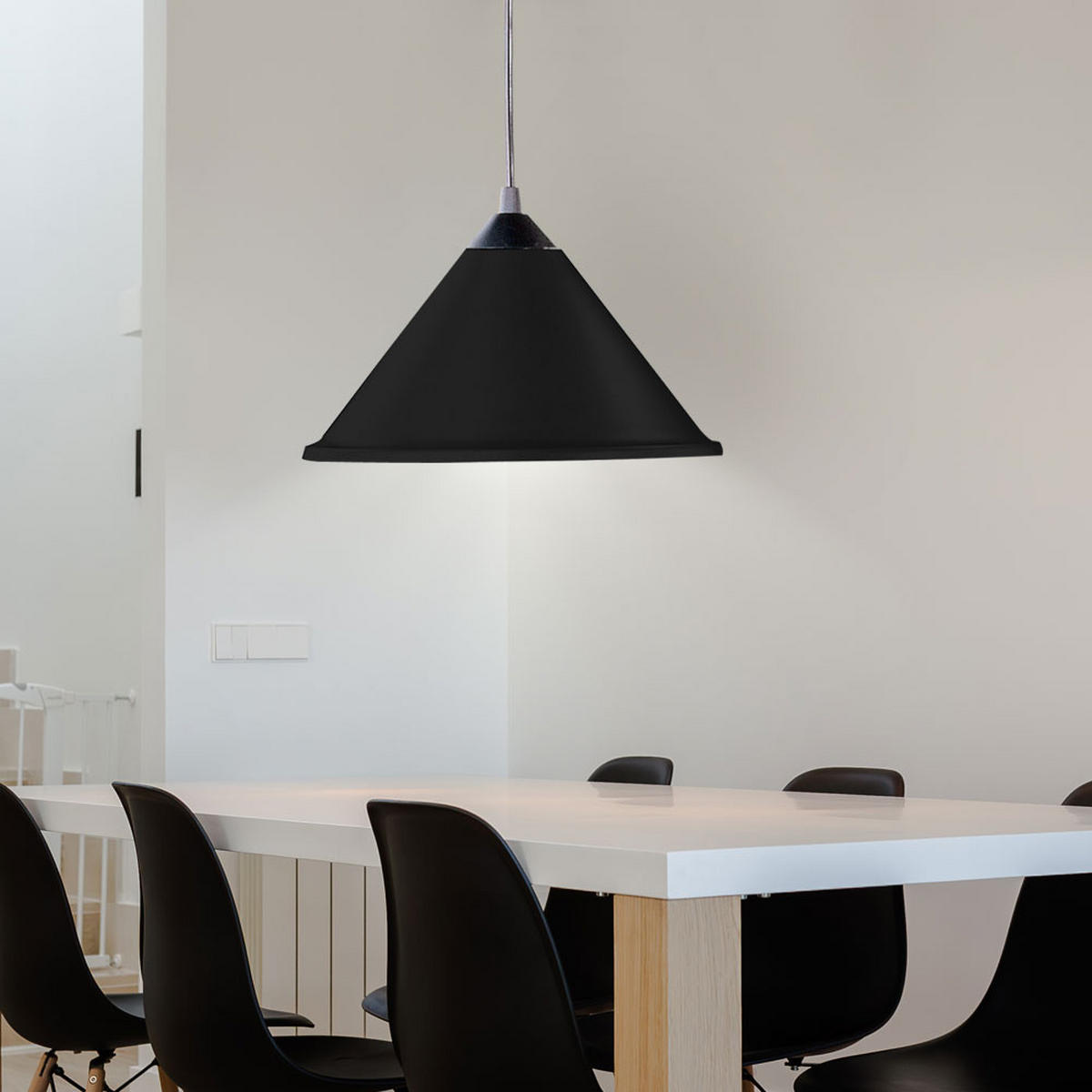 LED HÄNGELEUCHTE Metall Schwarz - Schwarz, Metall (6/11.2/15cm)