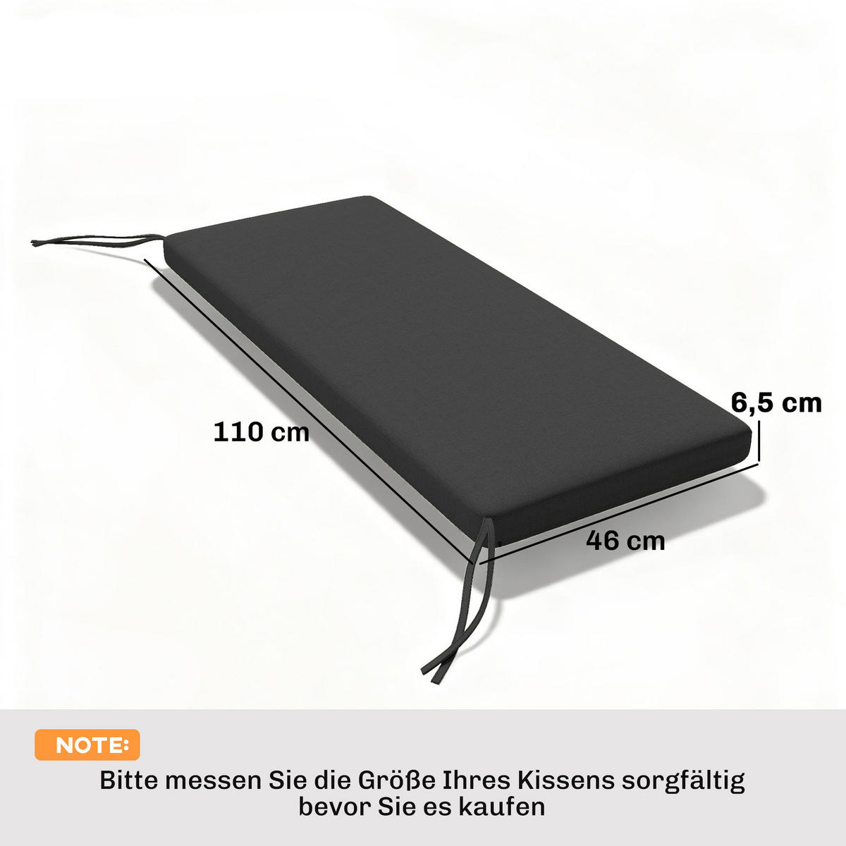 POLYESTEROVÝ SEDÁK, tmavě šedý - tmavě šedá, textil (46/6.5/110cm) - Outsunny