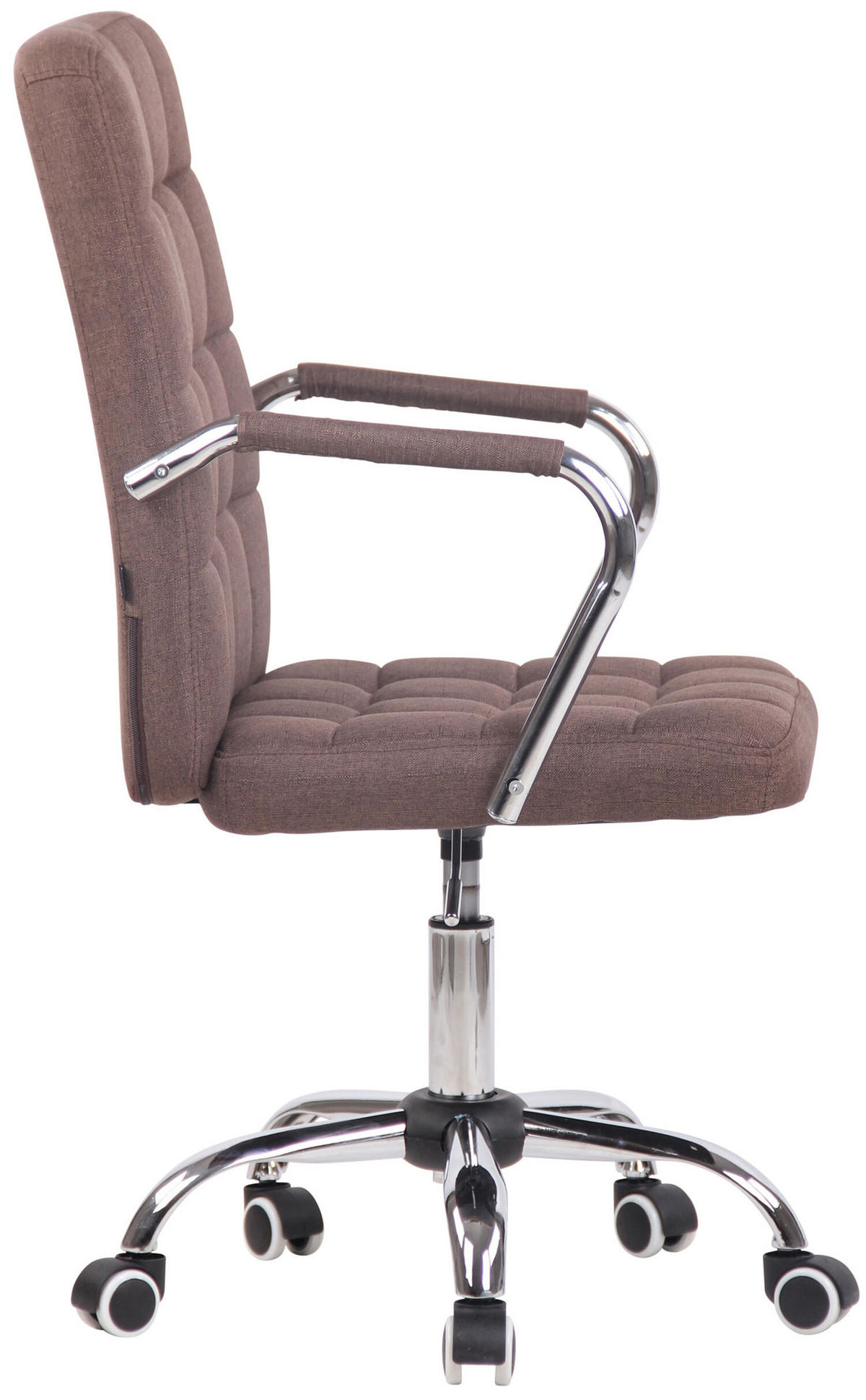 BÜROSTUHL Tenor, Stoff Braun - Braun, Textil/Metall (56/105/60cm) - TPFLiving