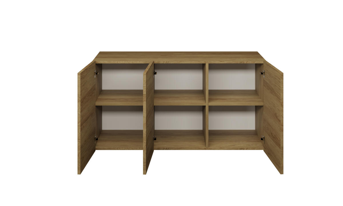KOMMODE Dallas 160/60/35 - Eichefarben, Holzwerkstoff (160/60/35cm) - RAUMHIRSCH FURNITURE