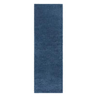 HOCHFLOR-TEPPICH City Shaggy 500 Blau 80x300 cm - Blau, Textil (80/300cm) - carpet city