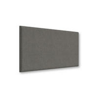 3D-WANDPANEELE Selbstklebende Wandverkleidung aus Kunstleder Akustik 60/30cm - Dunkelgrau, Textil (60/30/3cm) - Vercart