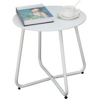 BEISTELLTISCH Metall Weiß 45 cm - Weiß, Metall (45/45/45cm)