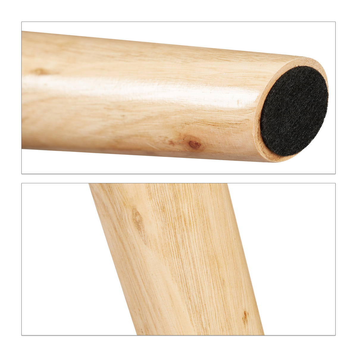 SITZBANK - Dunkelrot, Holz/Holzwerkstoff (77/39/39cm) - Relaxdays