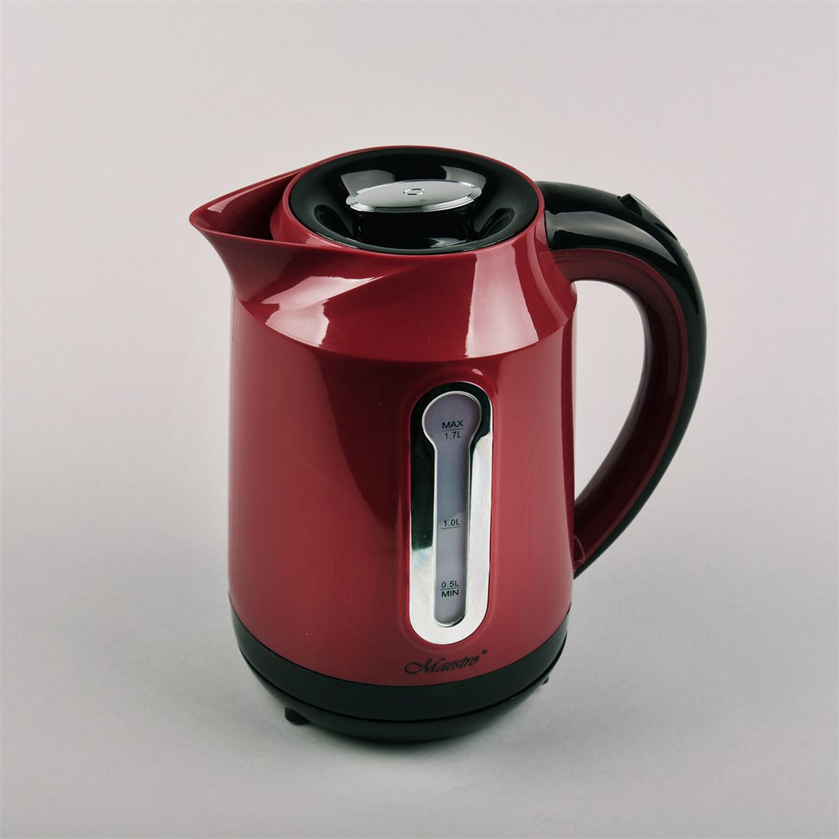 WASSERKOCHER ELEKTRISCH Rot 15/15/21 cm MR041RED - Rot, Metall (15/21/15cm) - Maestro 