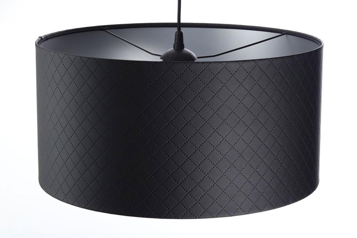 HÄNGELEUCHTE Schwarz 60/30 cm - Silberfarben/Schwarz, Kunststoff (60/1.1/30cm) - ONZENO