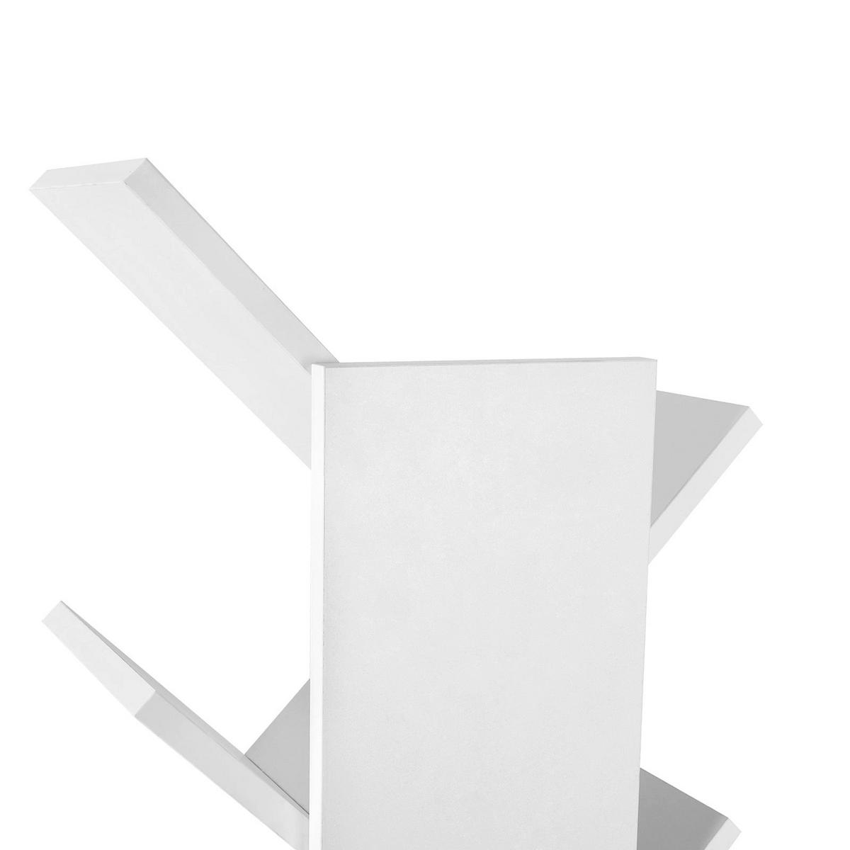 BÜCHERREGAL STANDREGAL - Weiß, Holzwerkstoff (141.5/25/50cm) - Hansiro