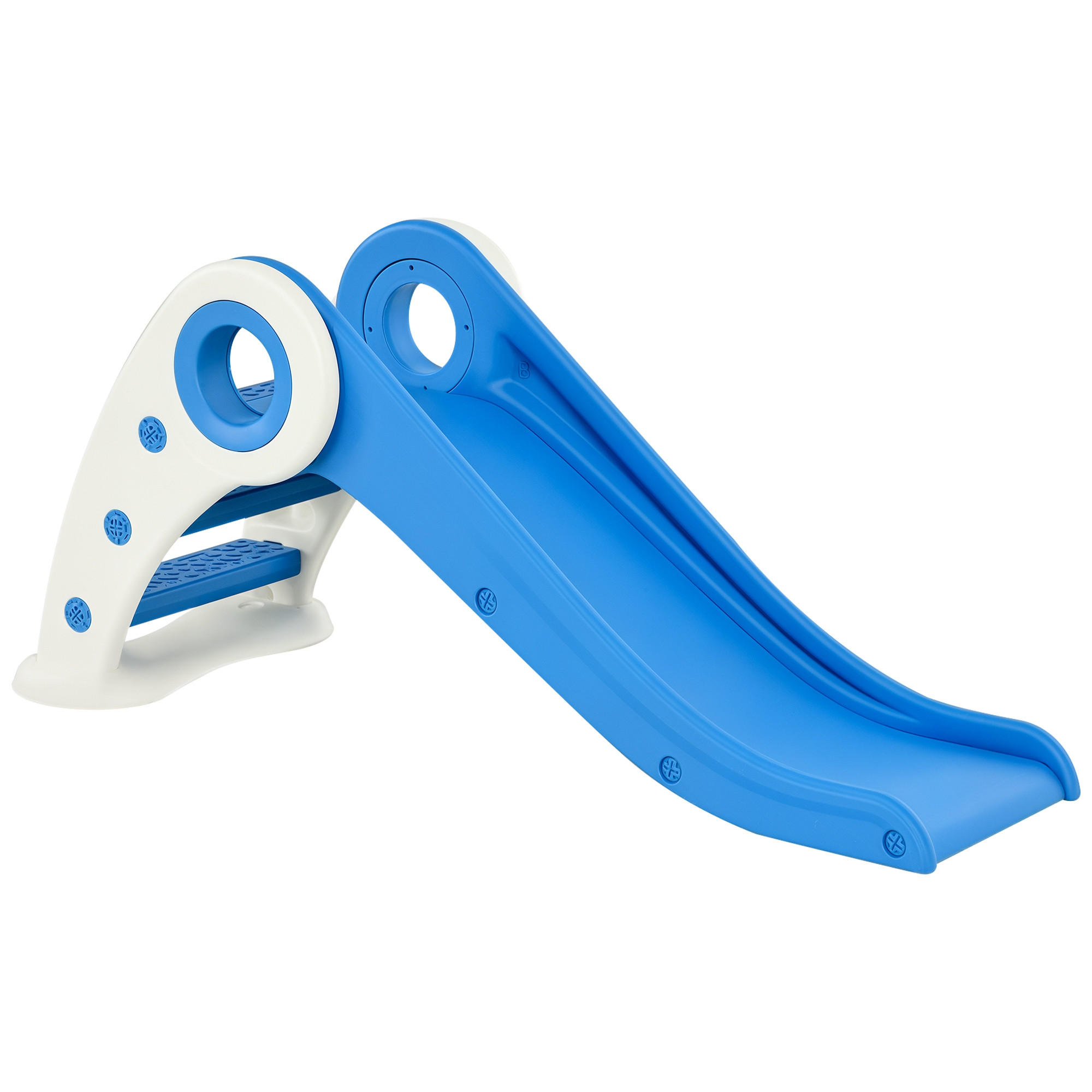 KINDERRUTSCHE DE-17951 klappbar für Kleinkinder, HDPE Blau - Blau, Kunststoff (50/56/120cm) - ComfortXL