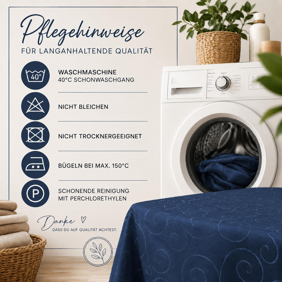 TISCHDECKE 160/400 cm oval Ornamente Königsblau - Blau, Textil (160/400cm) - TiborTex