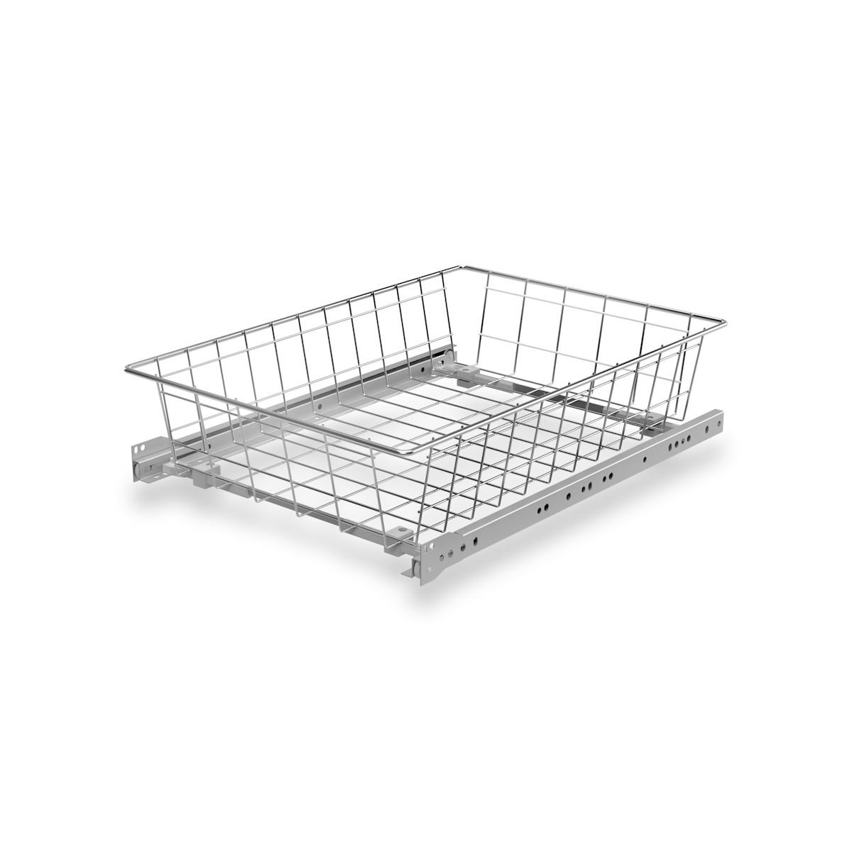 SCHRANKAUSZUG 16,5/43,5/47,5 - Grau, Metall (43.5/16.5/47.5cm) - Abiks Möbel