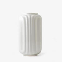 VASE 7.5 x 7.5 x 20 cm Kunststoff - Weiß, Keramik (20cm) - LIBRATON