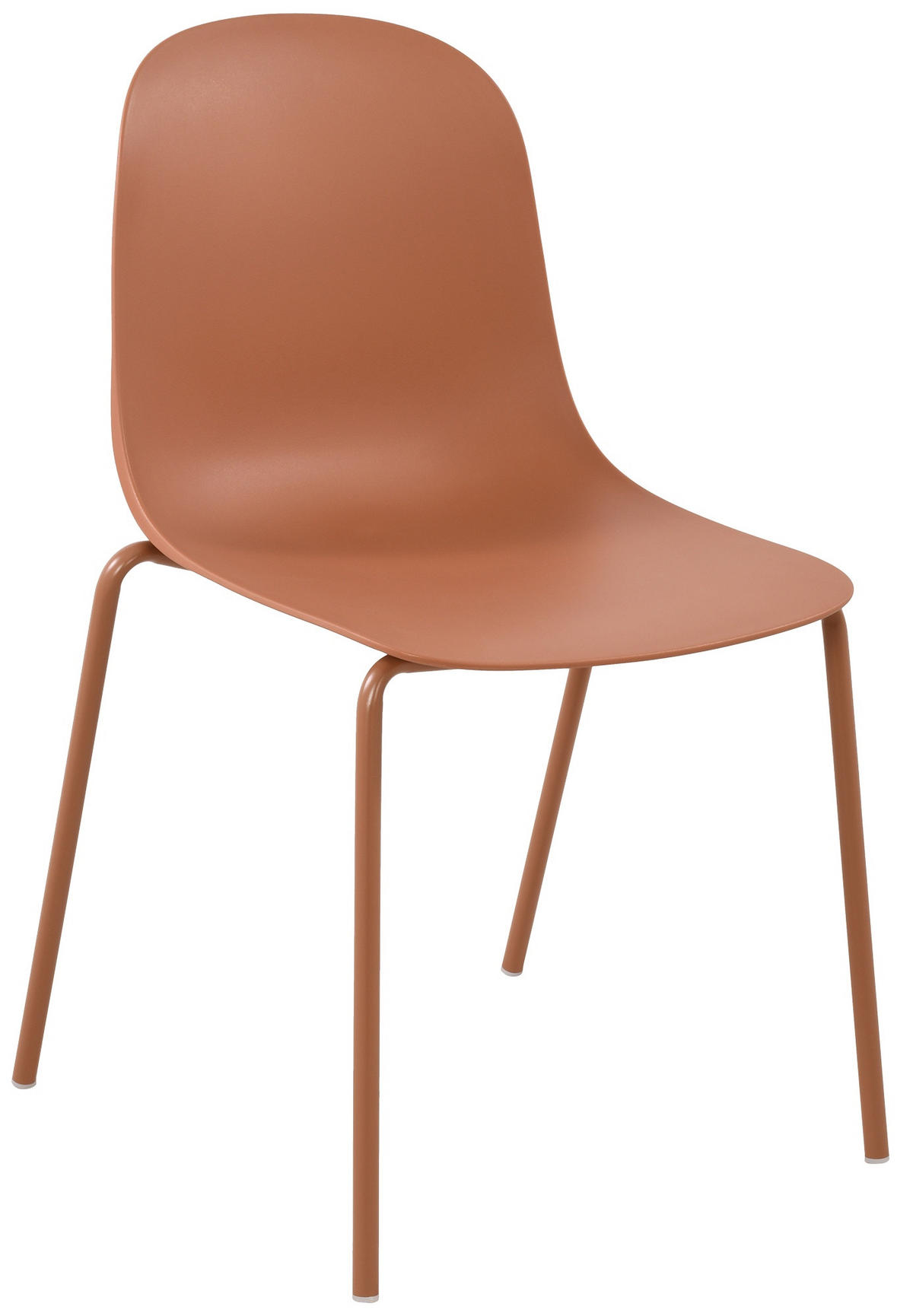 STAPELSTUHL Kunststoff terracotta - Terra cotta, Kunststoff/Metall (51/85/53cm) - CLP
