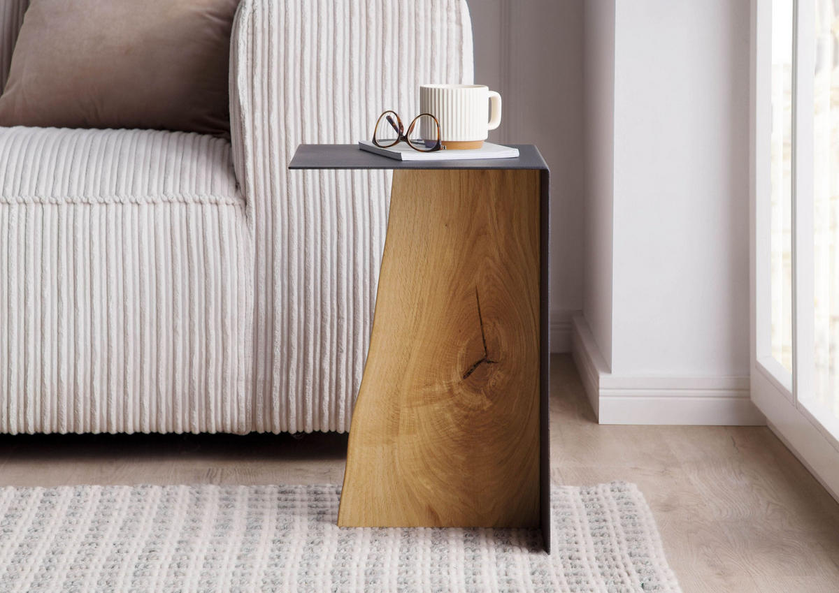 COUCHTISCH Eiche 33x30x45 natur geölt LOUNGE COLLECTION #01 - Braun, Holz (33/30/45cm) - Massivmoebel24