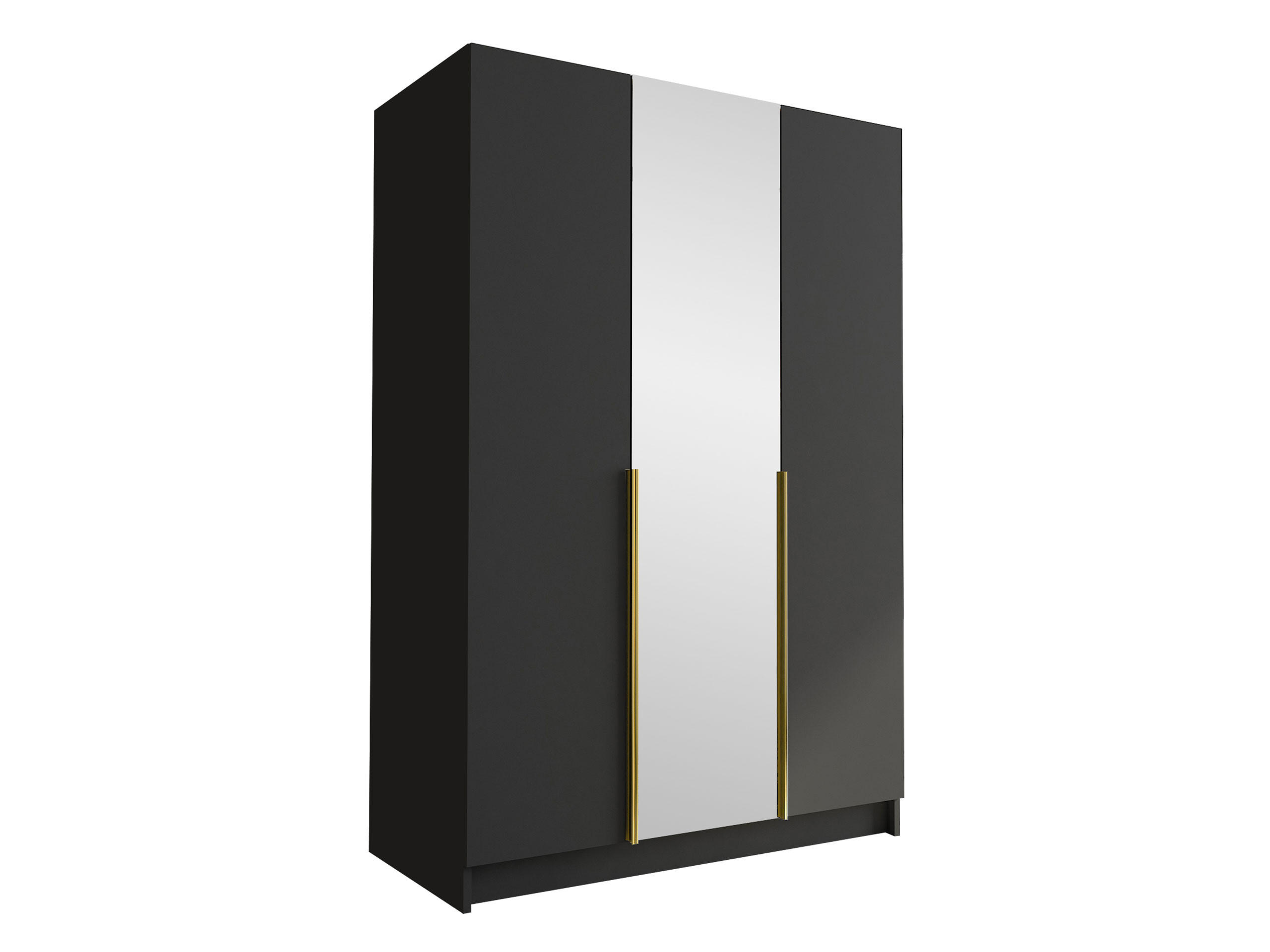 KLEIDERSCHRANK Calia II - Goldfarben, Holzwerkstoff/Metall (150/215/58cm) - MIRJAN24