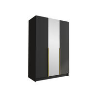KLEIDERSCHRANK Calia II - Goldfarben, Holzwerkstoff/Metall (150/215/58cm) - MIRJAN24
