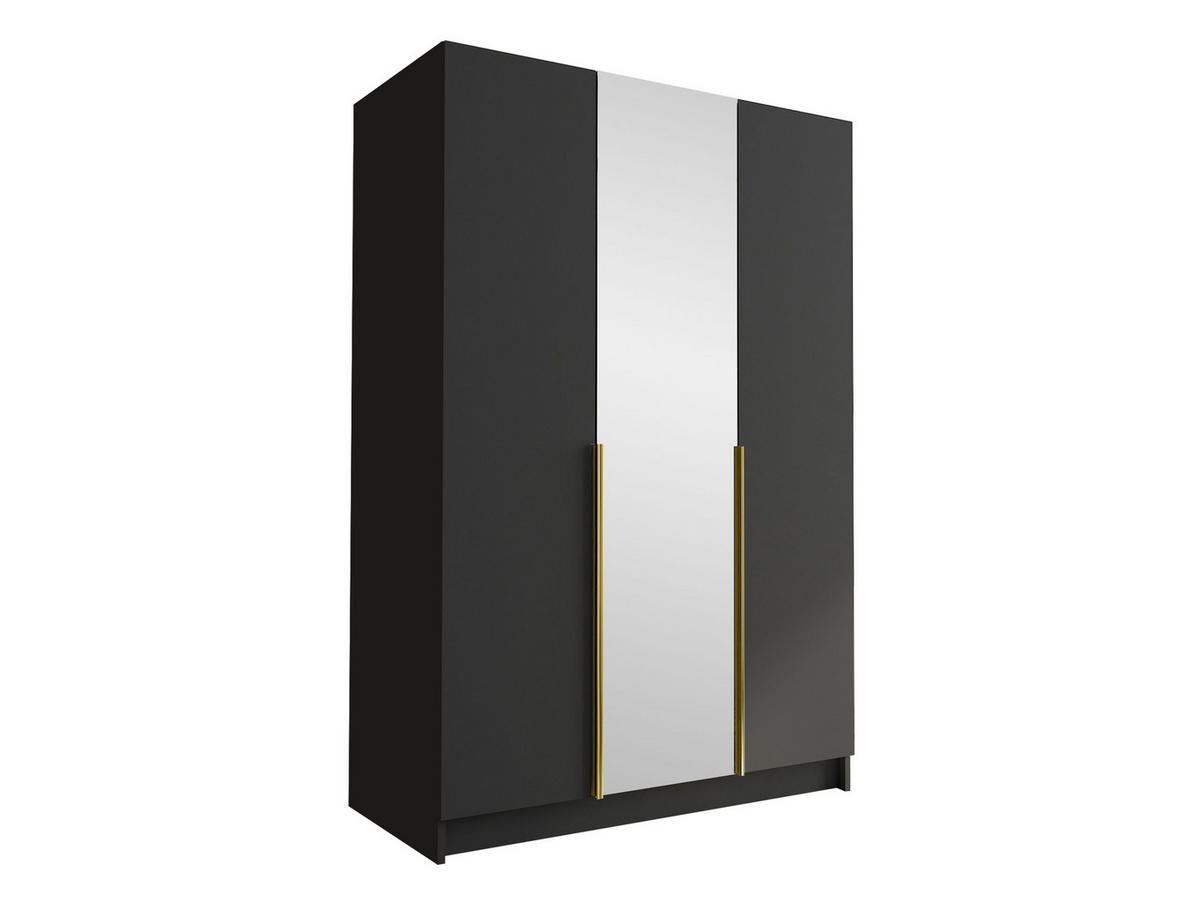KLEIDERSCHRANK Calia II - Goldfarben, Holzwerkstoff/Metall (150/215/58cm) - MIRJAN24