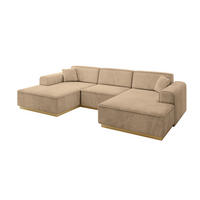 WOHNLANDSCHAFT IREA-U1-v2 - 303x171x83 cm Beige - Beige, Holzwerkstoff/Textil (303/83/171cm) - ALTDECOR