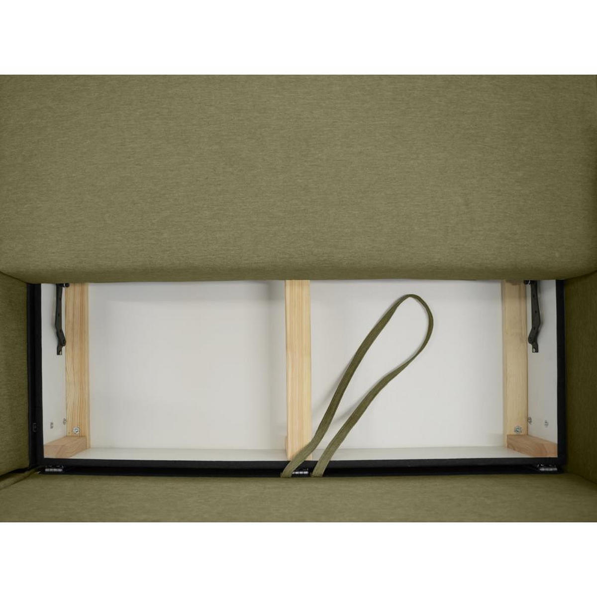 ECKSCHLAFSOFA Vega mit Universelle Ottomane Grün - Grün, Textil (225/150cm) - Beautysofa