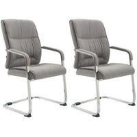 SCHWINGSTUHL 2er Set Stoff grau - Grau, Textil/Metall (58/102/65cm) - CLP