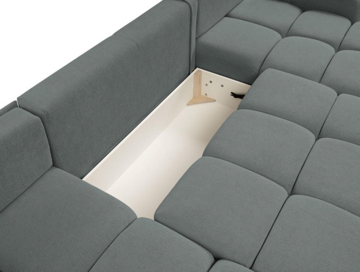 ECKSOFA Popiel Curio 93 Mit Schlaffunktion - Grau, Textil (359/177cm) - Sepro Meble