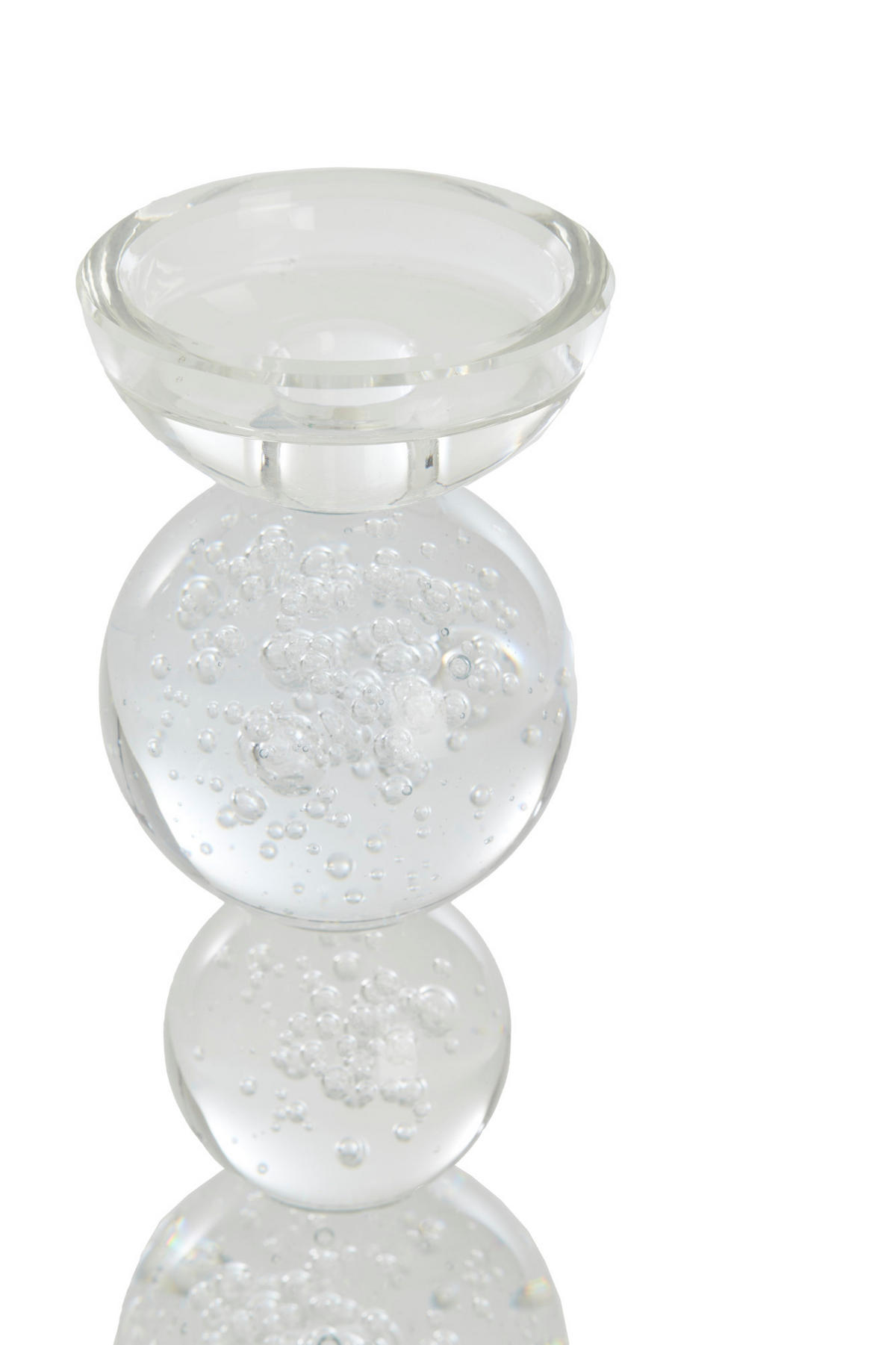 KERZENHALTER Itinga Hell Ø9,5/34 cm - Transparent, Glas (9.5/34/9.5cm) - Light & Living