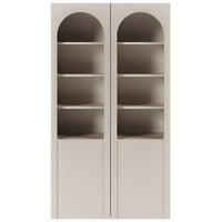 VITRINE Arkadia Kaschmirgrau 100 cm - Kaschmir, Holzwerkstoff (100/180/33cm) - Selsey