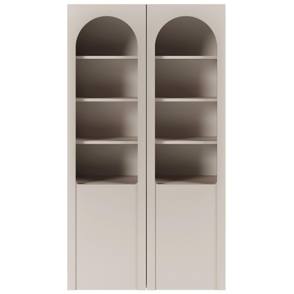 VITRINE Arkadia Kaschmirgrau 100 cm - Kaschmir, Holzwerkstoff (100/180/33cm) - Selsey