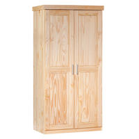 KLEIDERSCHRANK Leovra Naturfarben 95/55/190 cm - Naturfarben, Holz (95/190/55cm) - ebuy24