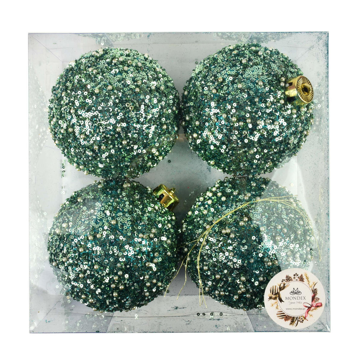 WEIHNACHTSKUGELN Santa Lila 4-tlg Lila 12cm - Grün, Kunststoff (12/25/25cm) - Mondex