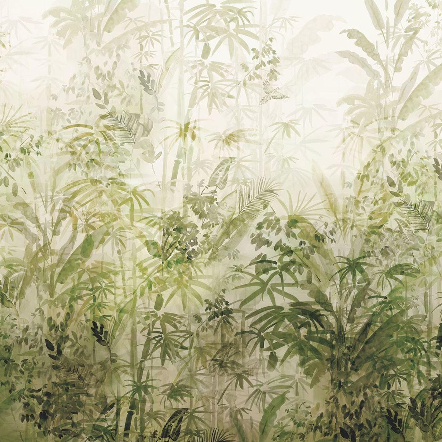 FOTOTAPETE Dschungelmuster 400 x 280 cm - Grün, Papier (400/280cm) - Sanders & Sanders