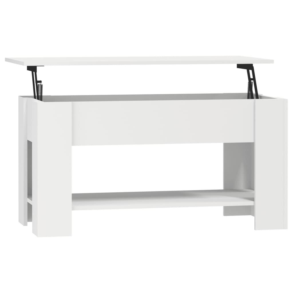 furnicato Couchtisch Weiß 49x52x101 cm
