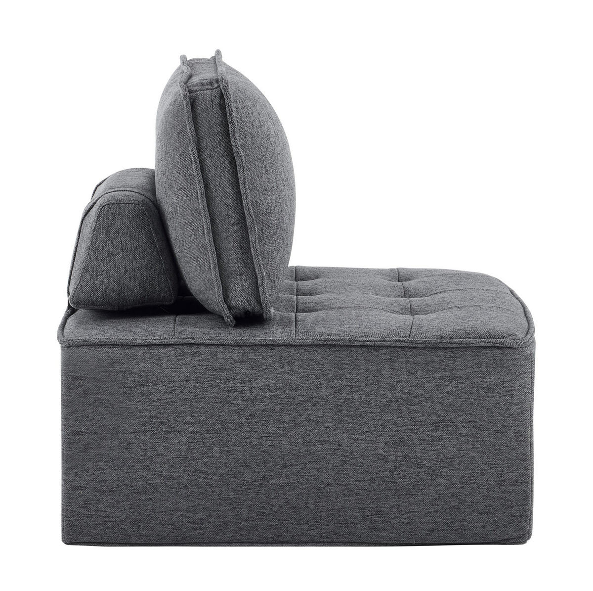SESSEL 81/81/81 cm mit ergonomischer Rückenlehne und kompaktem Design, Dunkelgrau - Dunkelgrau, Holzwerkstoff (81/81/81cm) - Redom