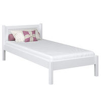 BETT N02 Weiß 80/190 - Weiß, Naturmaterialien/Holz (80/190cm) - N-Wood