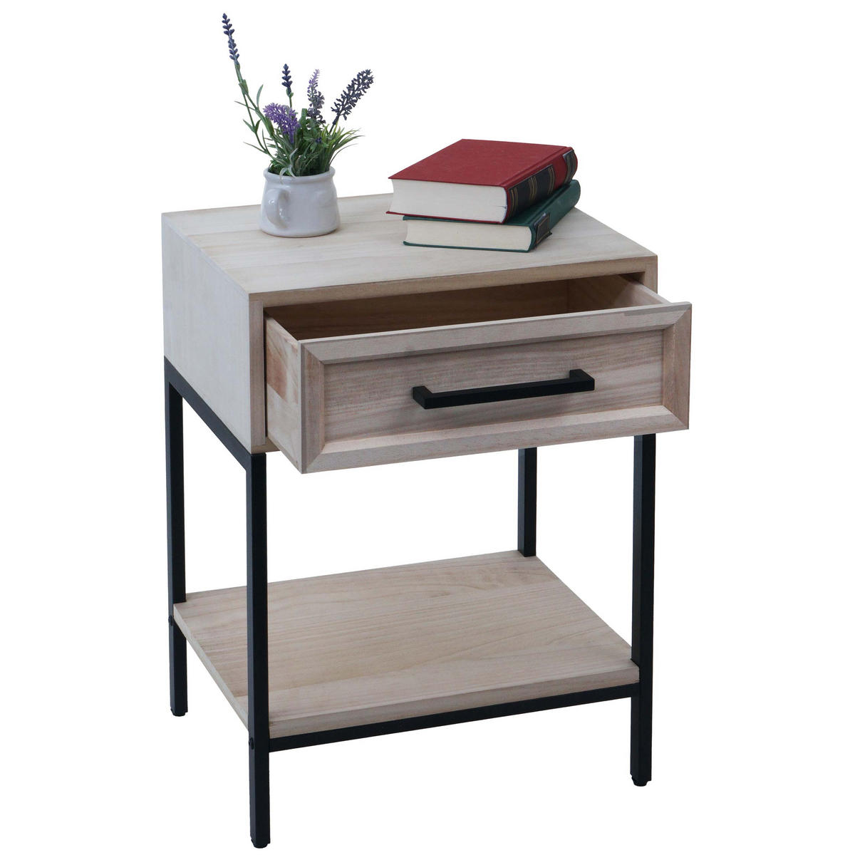 NACHTTISCH rechteckig Braun - Braun, Holz (43/59/36cm) - MCW