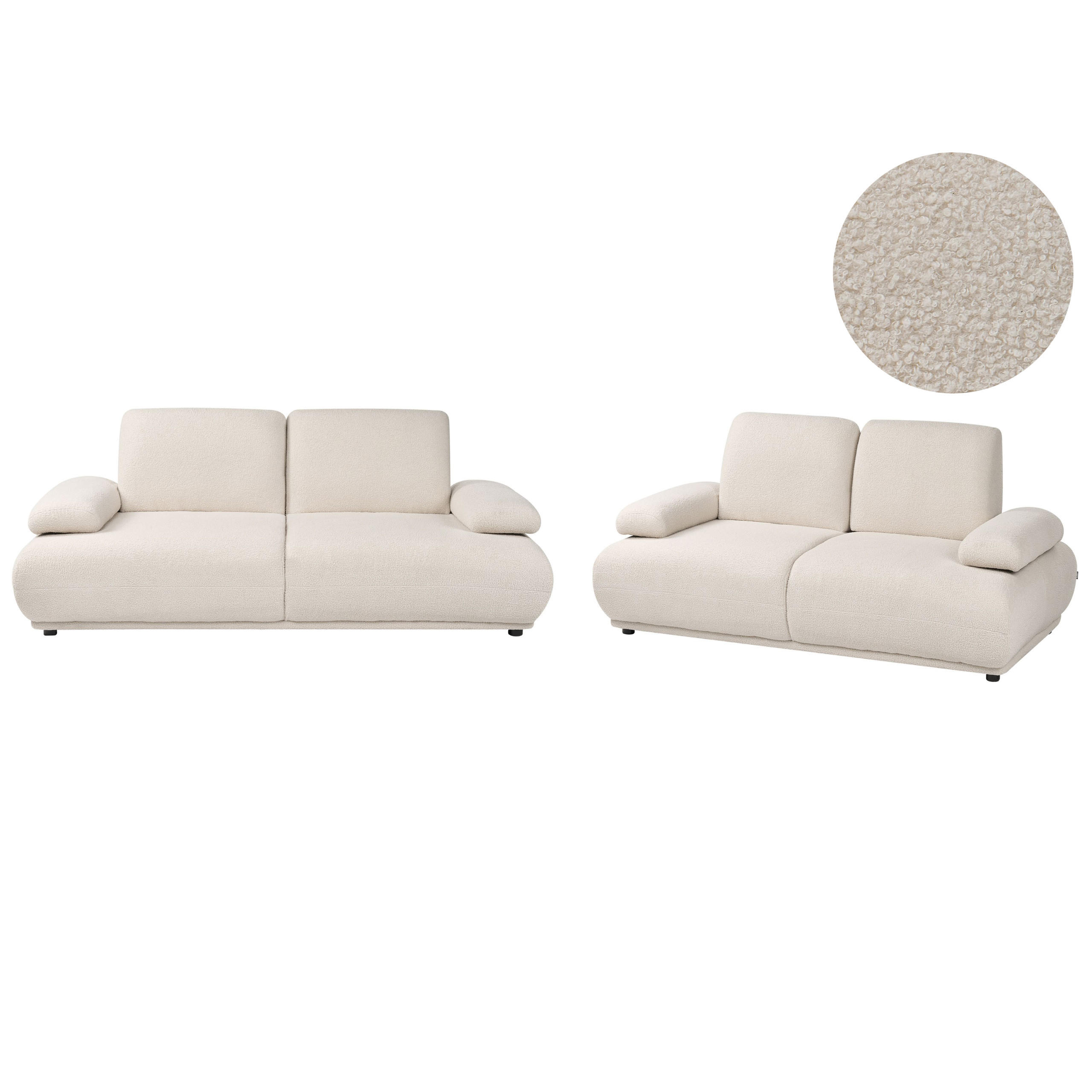 Beliani Sofa-Set Beige 253x89x129 cm