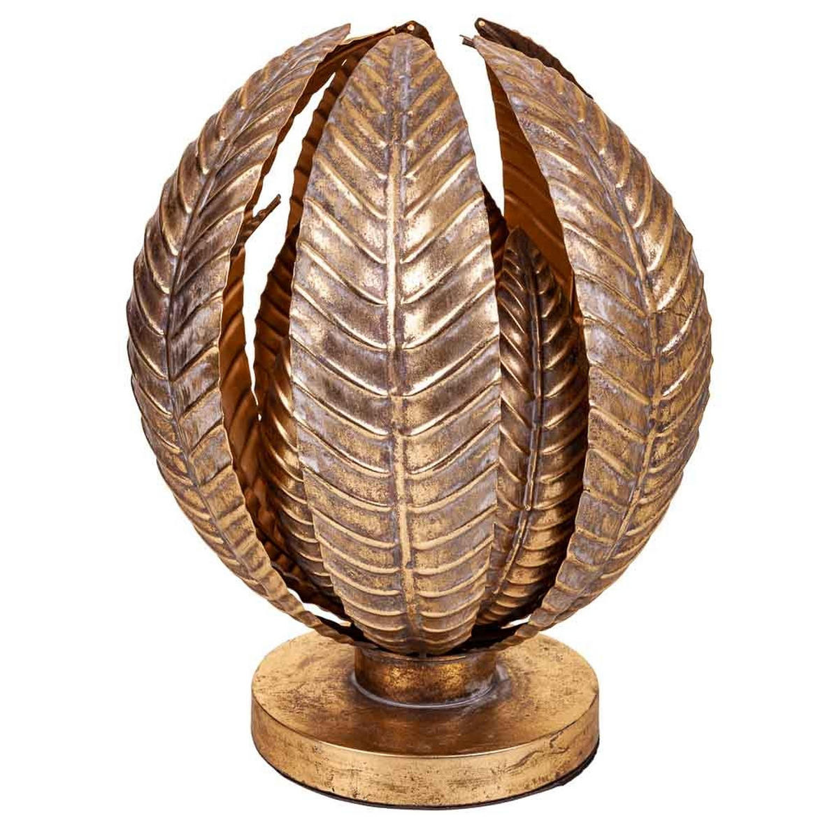 LAMPE aus Metall, golden, 35x40cm - Goldfarben, Metall (35/35/39.5cm) - Wanderlust