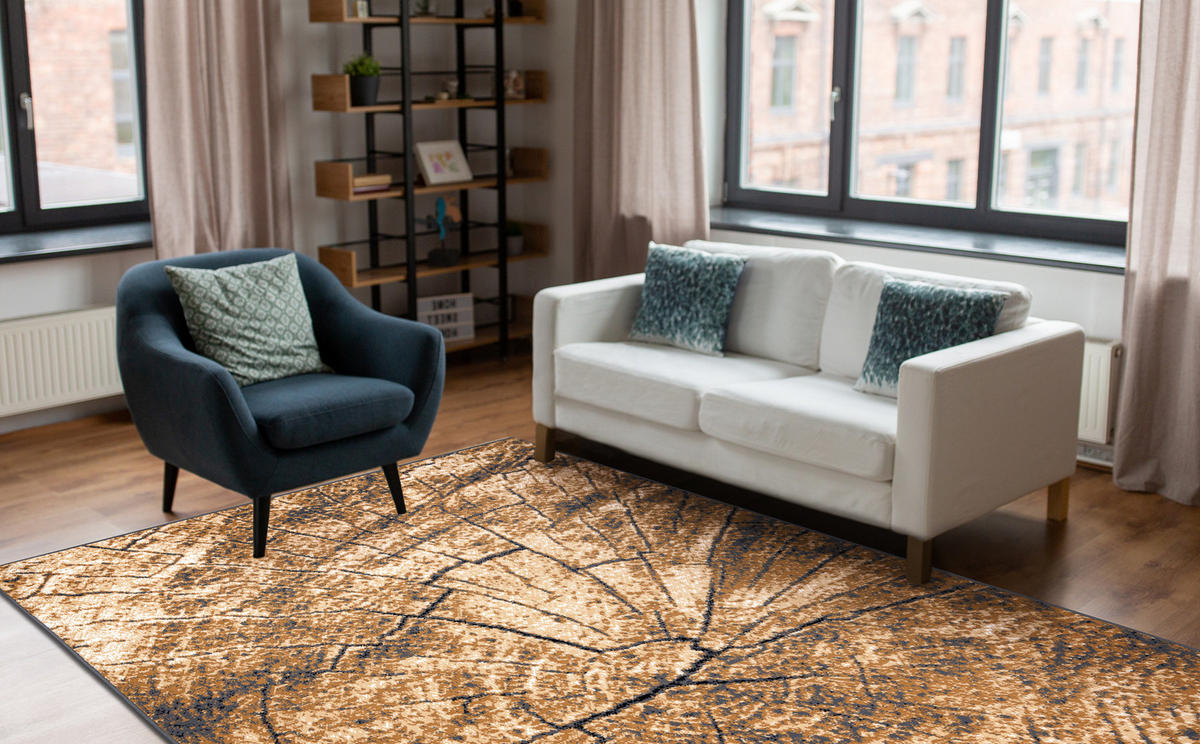 TEPPICH MORAD 200/300 cm - Goldfarben, Textil (200/300cm) - rugsX