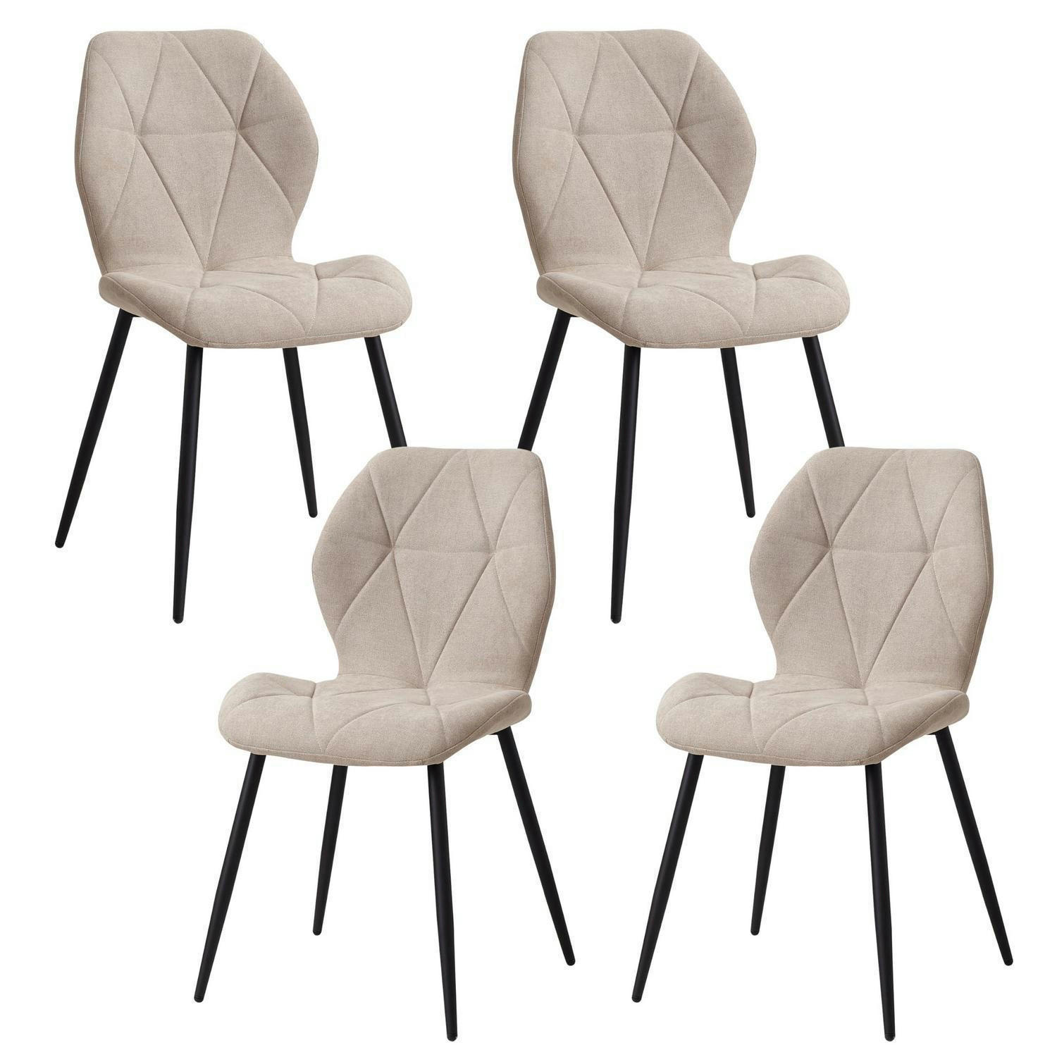 XXXLutz Esszimmerstühle Beige 43x86x47.5 cm