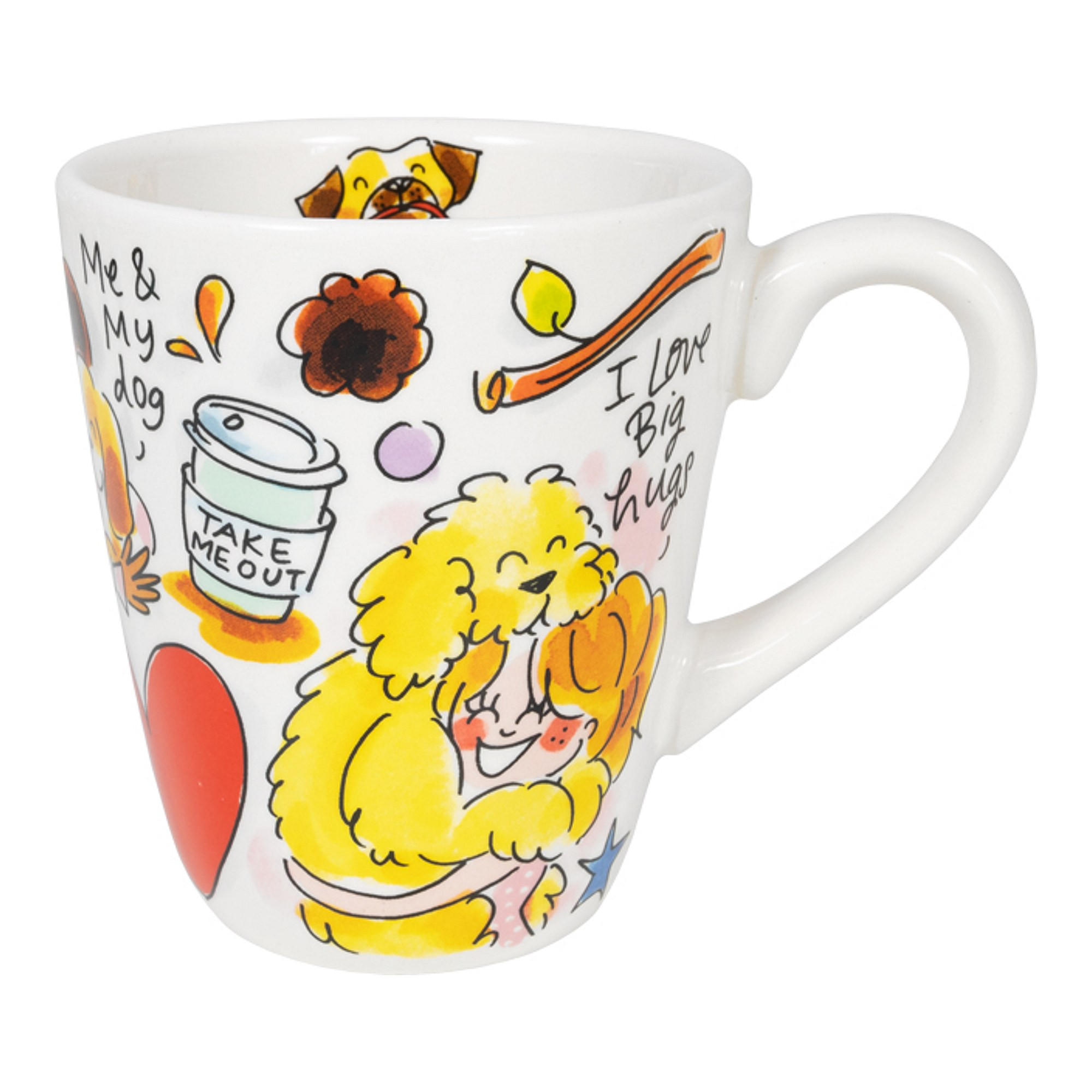 BECHER Hund in Bunt - 350 ml - Multicolor, Keramik (0.35L) - Blond Amsterdam
