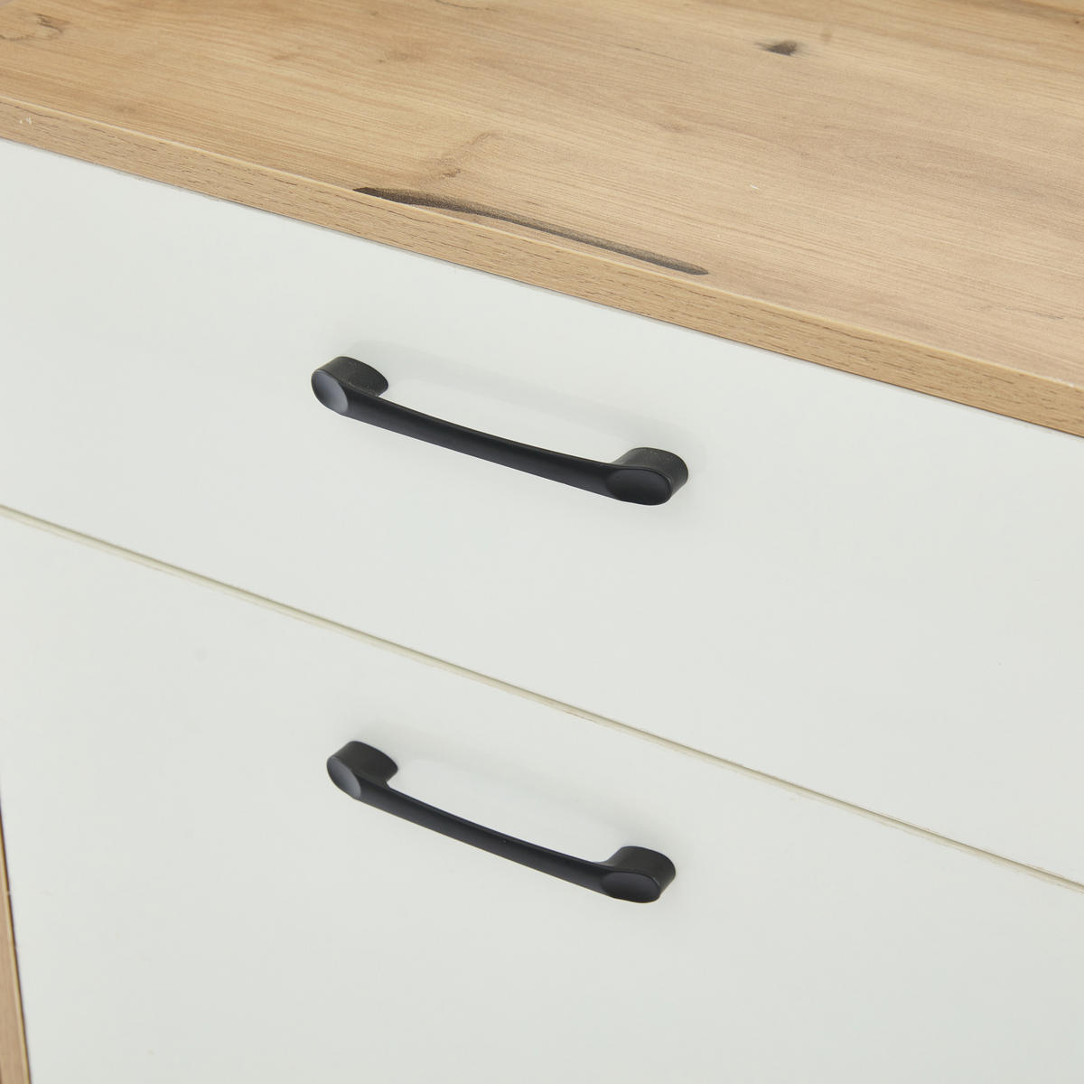 SCHUHSCHRANK aus Spanplatte 100x38,5x190cm in Natur mit Spiegel - Naturfarben, Holzwerkstoff (100/190/38.5cm) - Modfu