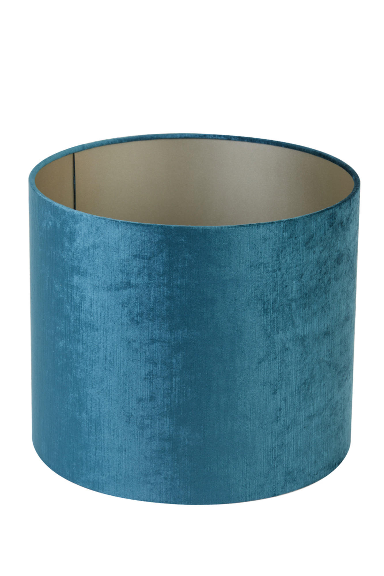 LAMPENSCHIRM Edelstein Blau Ø25/18 cm - Blau, Textil (25/25/18cm) - Light & Living