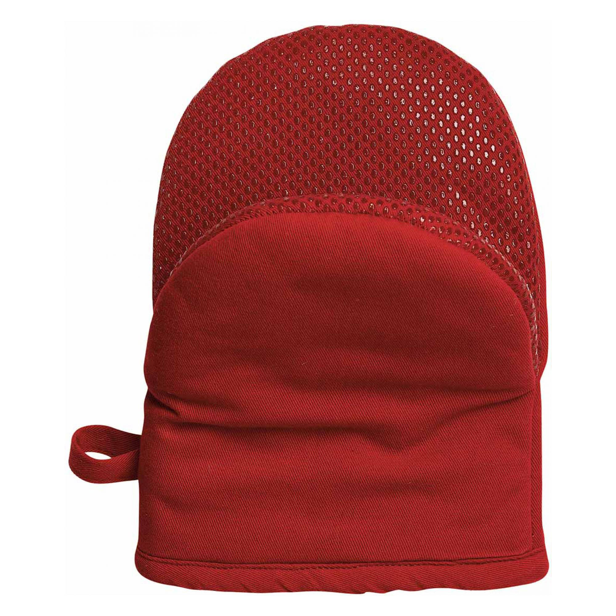 MINI-KÜCHENHANDSCHUH Greg rot 15 x 20 cm - Rot, Textil (15/20cm) - Winkler