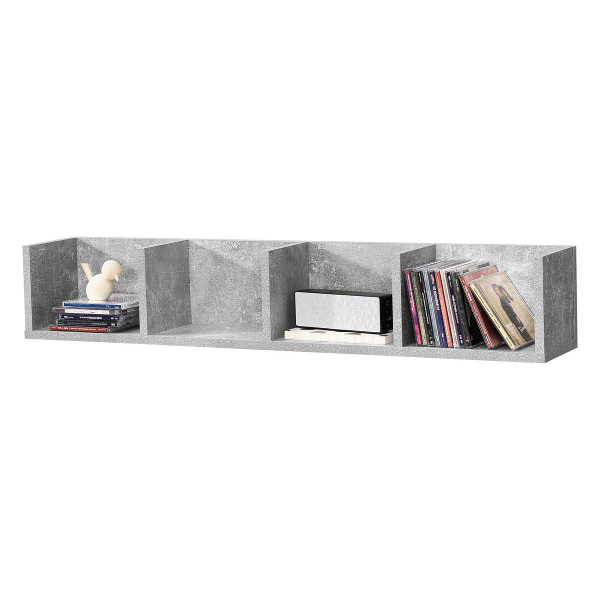 WANDREGAL Ekerö - Grau, Holzwerkstoff (95/16.5/17cm) - [en.casa]