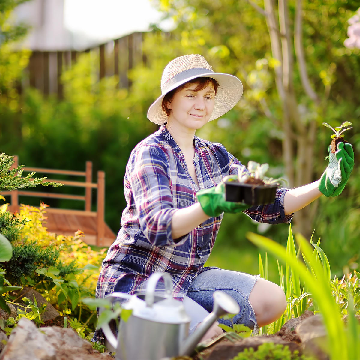 TEICHBRÜCKE Geländer - Hellbraun, Holz (60/140/56cm) - Relaxdays